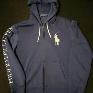 Polo Raulph Lauren Navy Zip Up Jacket